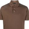 Emporio Armani SS23 Striped Color Block Logo Embroidered Short Sleeve Polo Shirt Men polo shirts Brown 3R1F72-1JTKZ-0440