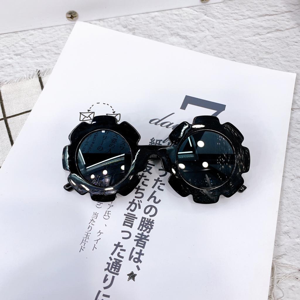 Children'S Cartoon Sunglasses Frame Matte Cute Boys And Girls Baby Flower Glasses Uv400 Sunglasses