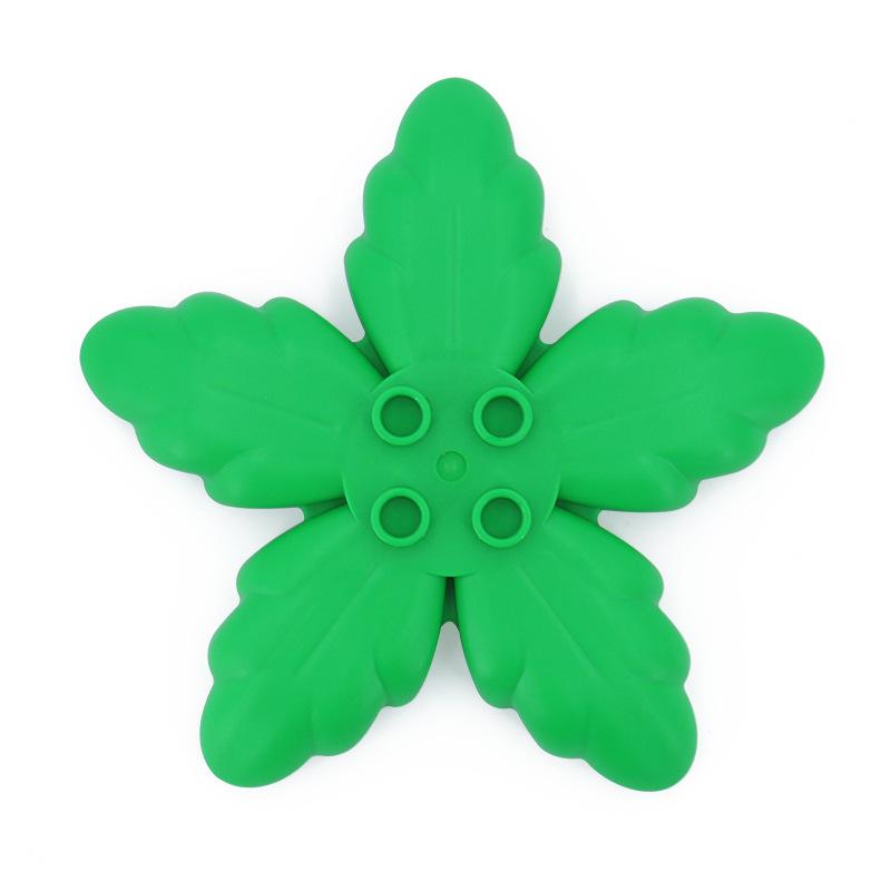 4pcs Big Building Block Forest Plant Series Flower Grass Tree Outdoor Adornment Street Accessories Compatible Scenes Toy For Kid