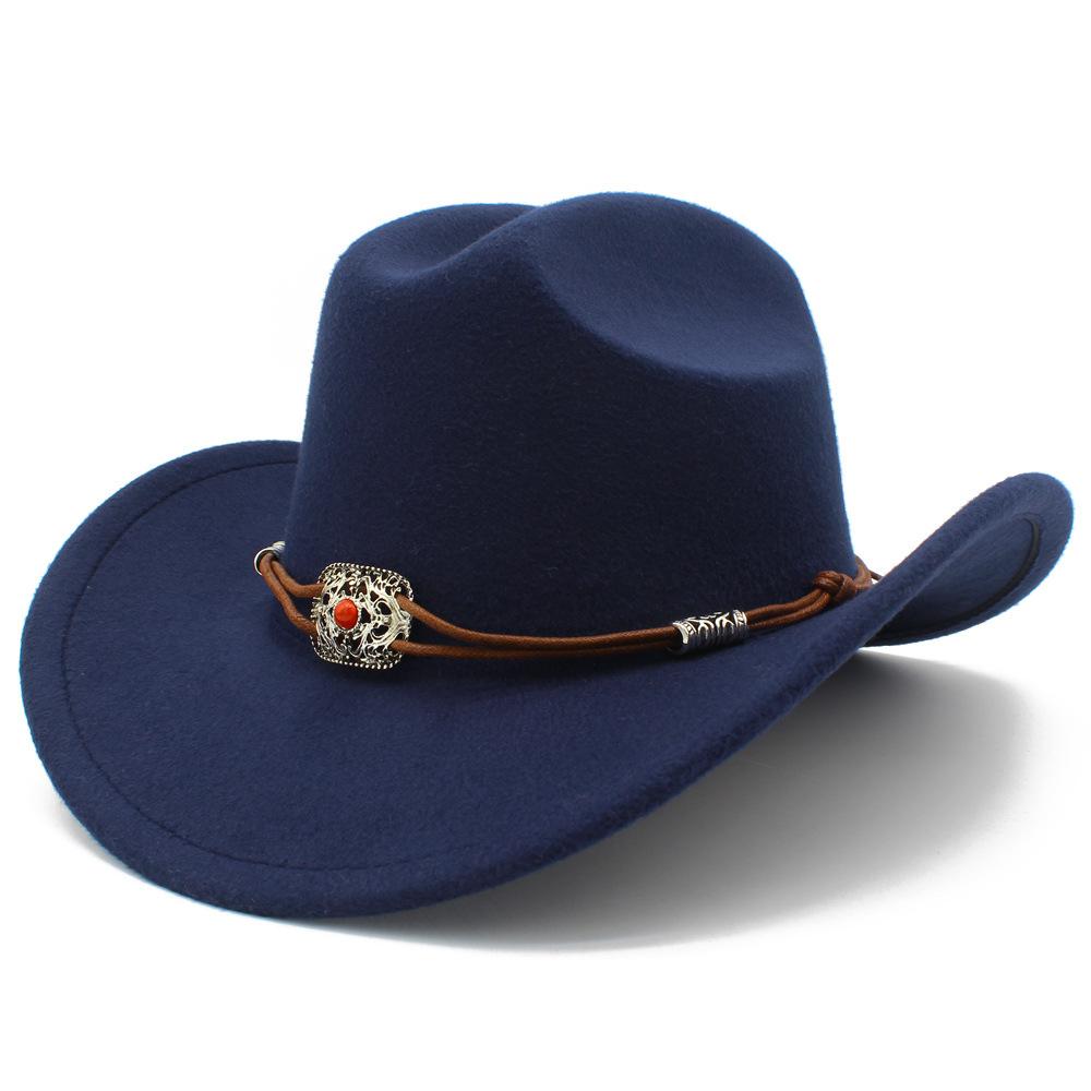 Male and Female Couples Light Felt Fashion Top Hat Minority Style Grassland Equestrian Hat High Sense Street Shot Jazz Hat