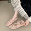 Fashion Mesh Lace Breathable Ballet Flats Women Sweet Bow Embroidered Mary Jane Shoes Summer Fashion Comfort Designer Brand Beach Sandal
