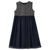 Hacikis Girls' Summer Sleeveless Mesh Sequin Dress