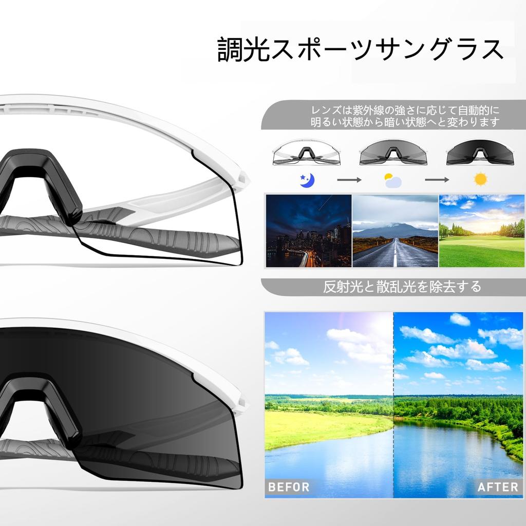 SCVCN Sports TR90 UV400 Night for Men and Mountain and Other Outdoor Activities Black Sunglasses, Ultra-Lightweight Frame, Glare-Cutting Lenses,