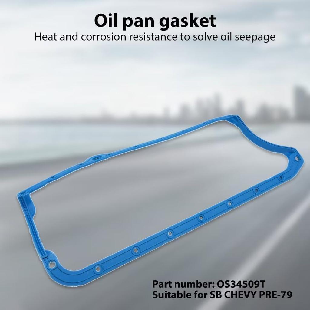 Xspeedonline New 1 Piece Oil Pan Gasket for 1955-1979 Sb Chevy 400 350 327 283 265