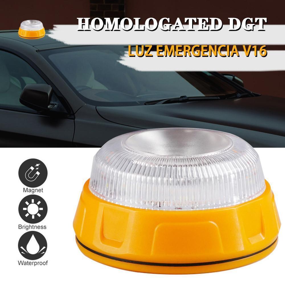 Magnetic Car Warning Beacon Light LED Strobe Lights Waterproof Portable Flashing Emergency Safety Light for Postal Car Truck SUV