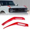 Engine Hood Hinge Cover for Ford Bronco -2024 Hood Trail Sight Trim Red
