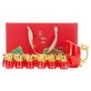 Red Chinese Zodiac Ceramic Wine Set