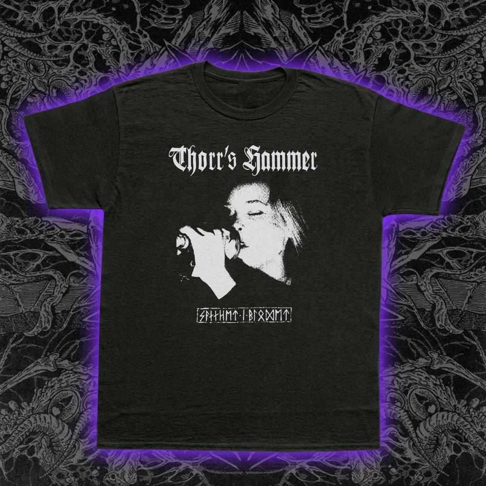 Unisex Short Sleeve Crew Neck Cotton T Shirt Thorr S Hammer XXL