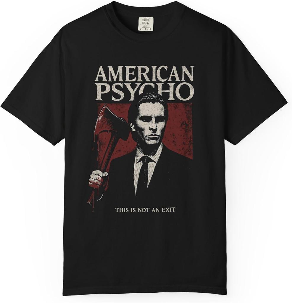 American Psycho T-Shirt – Patrick Bateman Graphic Tee | Unisex Horror Movie Shirt for Thriller Fans