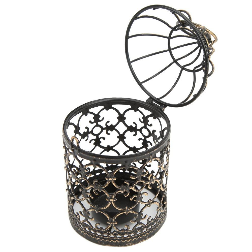 Metal Vintage Candle Holder Brush Gold Tealight Candle Holder Party Ambience