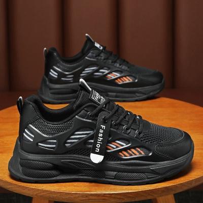 Frühlings Herrenschuhe Atmungsaktive Mesh-Schuhe Herren Trend All Match Plateau-Sneaker Lässige Papa Tide Schuhe