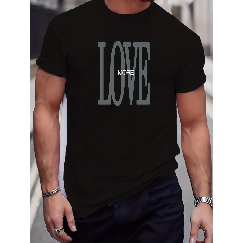 

Мужская летняя повседневная эластичная футболка большого размера с коротким рукавом и круглым вырезом 2XL чёрный