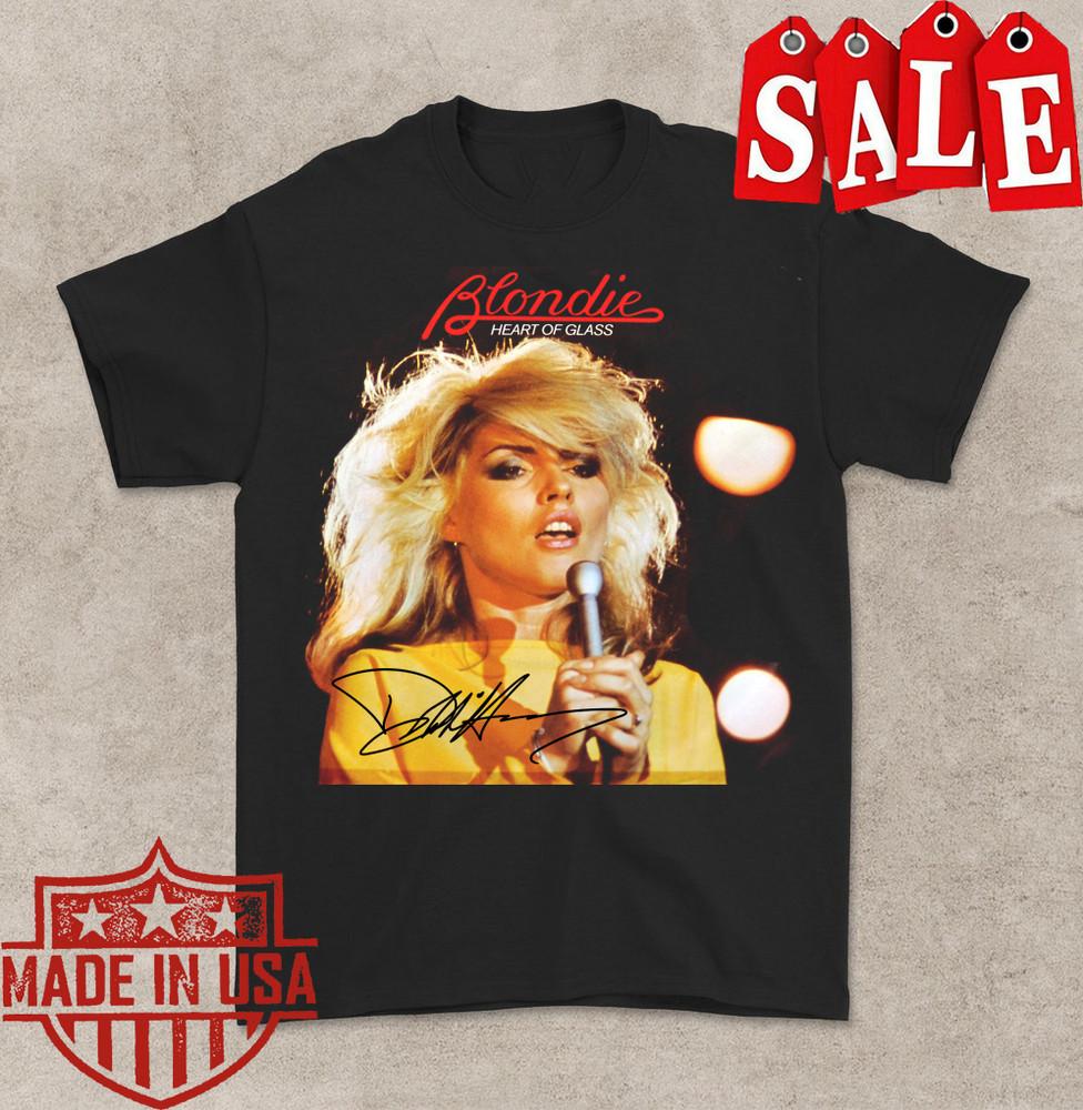 

blondie Heart Glass T-shirt Cotton Tee For Men Women Unisex T-Shirt L