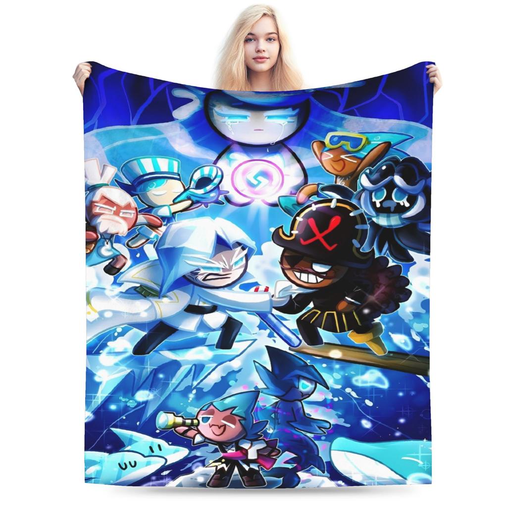 Cookie Run Kingdom Decke Picknick Flanell Bettwäsche Überwürfe Für Wohnzimmer Warm Weich Personalisierte Tagesdecke Geburtstagsgeschenk
