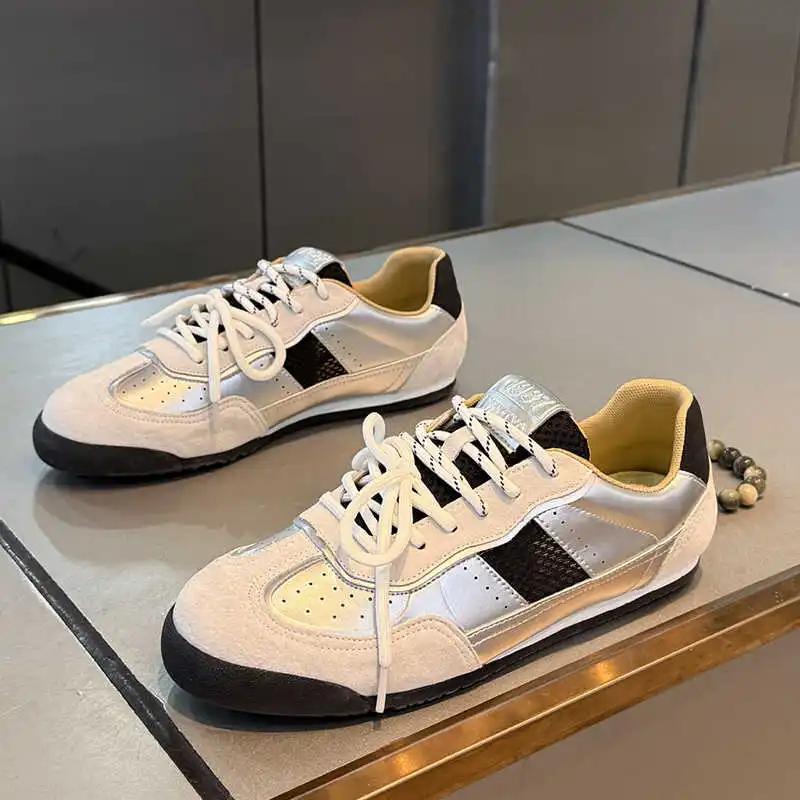 Thick Sole High Sole Cheap Maculino Tennis Loafers 44 Men's Shoes Multi-colored Sneakers Sport Seasonal Sunny