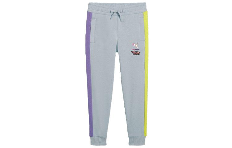Kids PUMA Knitted Sweatpants Light Gray 624855-63 104