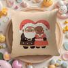 Cute Christmas Cartoon Animal Combinations Pillow Case Pattern Printed Pillowcase for Living Room Sofa Cushion Cover & Bedroom
