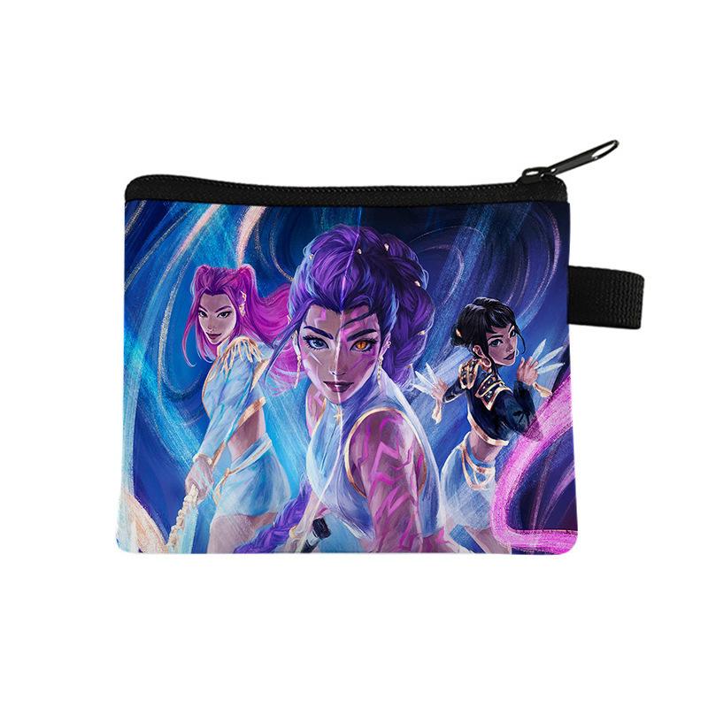 Witch Hunters Change Bag Coin Storage Bag Wallet Short Portable Key Card Bag Cartoon Bag