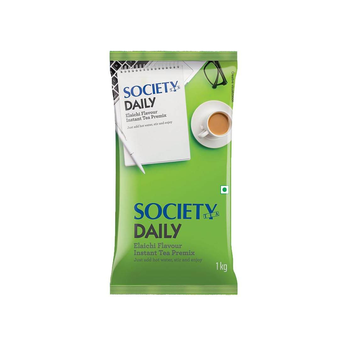 Society Daily Elaichi Premix Instant Tea 1 kg Pouch Rich Aroma Perfect Taste Easy Brew