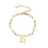 Vintage Hollow Horseshoe Pendant Bracelet Simple Fashion Women Jewelry