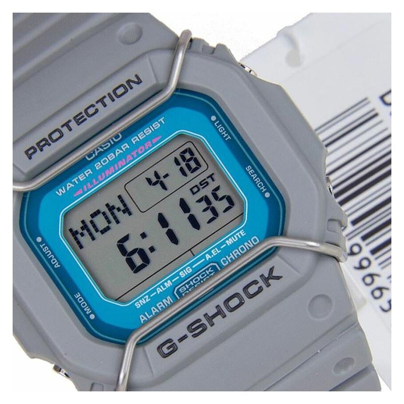 Casio G-SQUAD series classic series trendy street small square electronic fluorescent lighting waterproof and shockproof movement quartz DW-D5600P-8