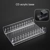Clear Acrylic CDs Holder, Desktop Organizers Rack for 12 Standard CDs Case, Slip Resistant Base