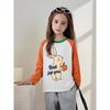 Trendy Children's Clothing for Girls, Pure Cotton Long-Sleeve T-Shirt, New Autumn Korean Style Cartoon Print Base Shirt, Baby Clothes Ins