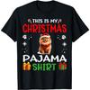 Pomeranian Dog Dog Nightgown Pajama This Is My Christmas T-Shirt for Men Women Kids