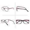 TUREZING Square Printed Sunglasses for Men Women Comfortable Spring Hinges Fashion UV Protection