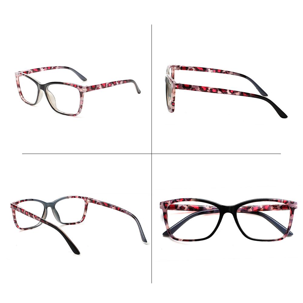 TUREZING Square Printed Sunglasses for Men Women Comfortable Spring Hinges Fashion UV Protection