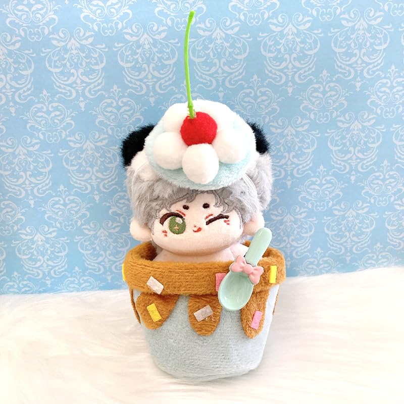 Chocolate Mint Cake Shaped Plush Clothes for 10cm Plush Toys, Kigurumi Accessories, Otaku Activities, Dolls, Mascots, K-Pop Dolls, Costumes [Used]