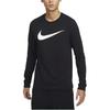 Nike Sportbekleidung Logo Rundhals Langarm T-Shirt Herren Oberteile Schwarz DZ2988-010