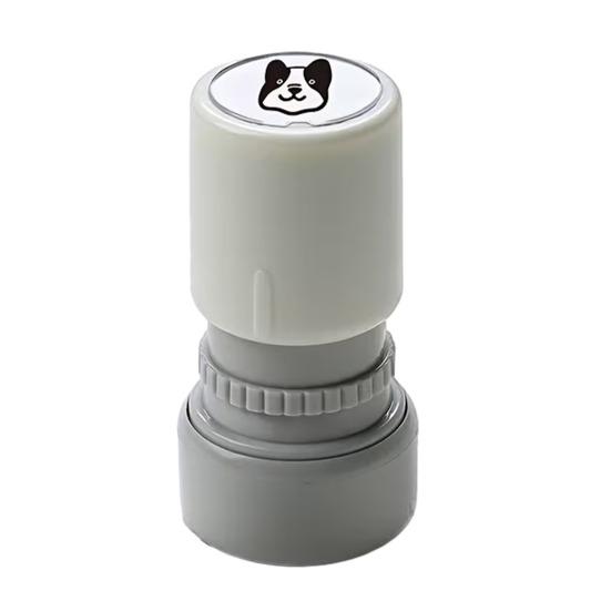 Cartoon Dog Self Inking Stamp Portable DIY Cards Envelopes Scrapbooking Pre-Inked Decorative Puppy Stamper Birthday 2