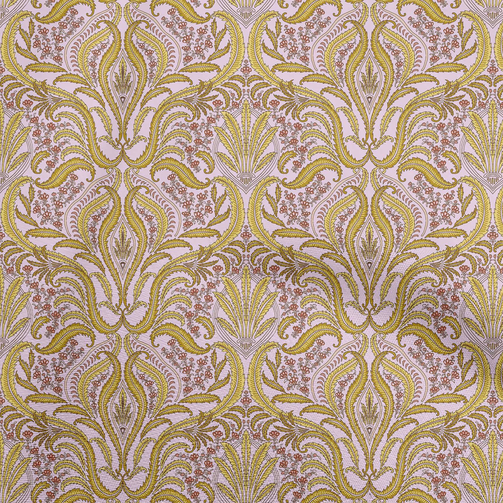 

oneOone Бавовняна гнучка коричнева тканина Азіатський традиційний квітковий одяг Тканина своїми руками Тканина для стьобання Тканина з принтом 40 дюймів 42 Inch Wide - Viscose Chiffon жовтий