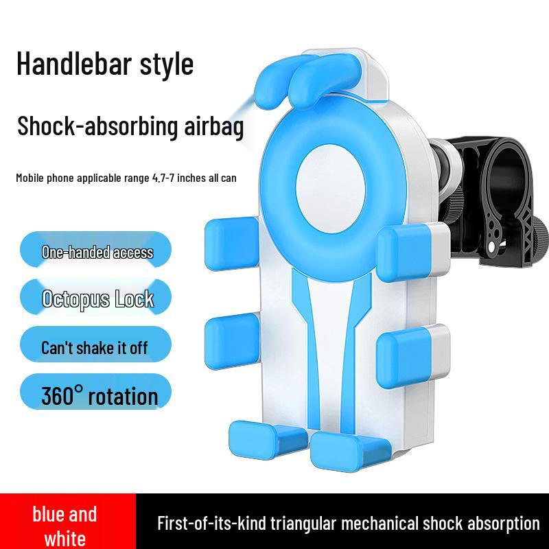 Shockproof Rainproof Phone Holder for Electric Cars, Motorcycles & Takeaway Helmets with Sunshade and Navigation Support.