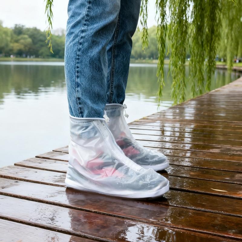 Waterproof Shoe Covers Pack Of 2 AntiSlip Rain Shoe Covers Boot Protectors For Wet Weather Outdoor Activity Hiking Use