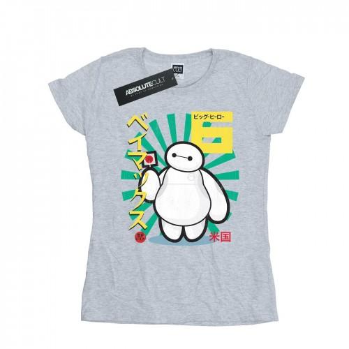 

Disney Womens/Ladies Big Hero 6 Baymax Lollypop Cotton T-Shirt білий