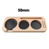 1 st 51-58 mm Kompakt Espresso Tampermatta - Trä Kaffe Tamperstation Kaffe Träbas Förvaringslåda Kaffetillbehör