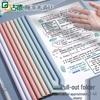 Good1512 A4 Thickened Folder with Pull-Rod Clip - Large Capacity for Documents, Test Papers, and Archive Book Covers