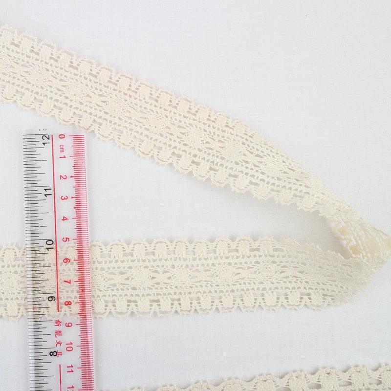 Pure Cotton Water-Soluble Cotton Thread Lace, Clothing Accessories, Woven Lace Thread Edge Decoration, Wide Lace Fringe