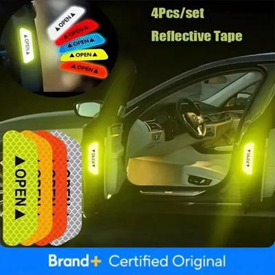 Nachtreflektierender Auto-Türaufkleber Sicherheits-Öffnungs-Warnreflektorband Aufkleber Auto Zubehör Außen Innen Reflektor Amagi