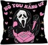 Halloween Party Decoration Cushion Cover Horror Grimace Cushion Cover Suitable For Family Living Room Sofa Room Decoration