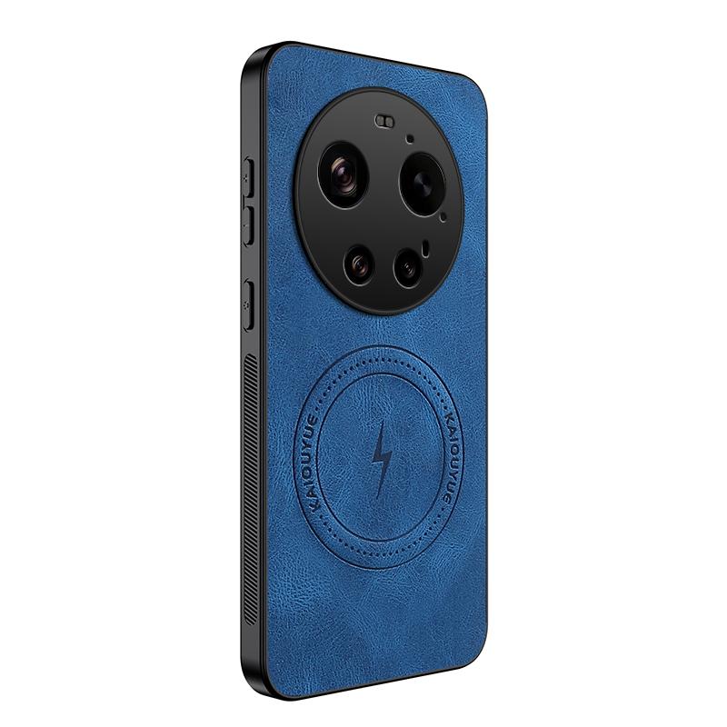 For Xiaomi 17 Ultra 5G Magnetic Case WANLONFENG SD1 Series Nappa Texture PC TPU Phone Cover