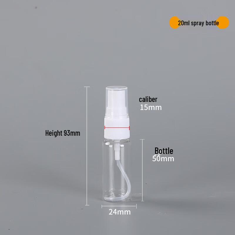 

OIMG 20ml Transparent Plastic Spray Bottles, 5-Pack