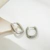 Fashion Twist Hoop Earrings for Women Gold Color U Shape Huggies Ear Buckle Waterproof Earring Vintage Jewelry Gift