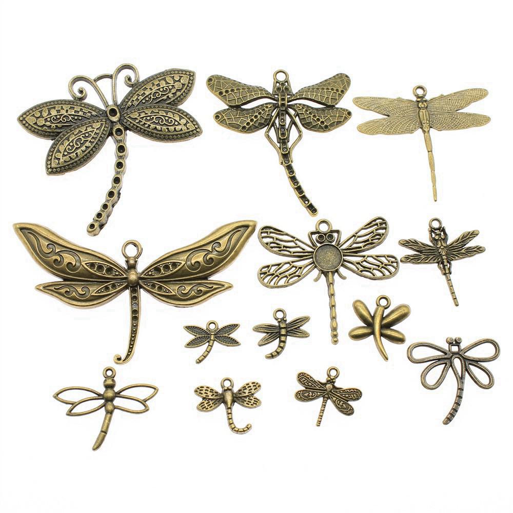 1 Set Mix Plants Charms Animals Pendants For Jewelry Making Findings