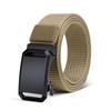 2025 Men's Ultra-Thin Holeless Automatic Buckle Canvas Nylon Leather Belt