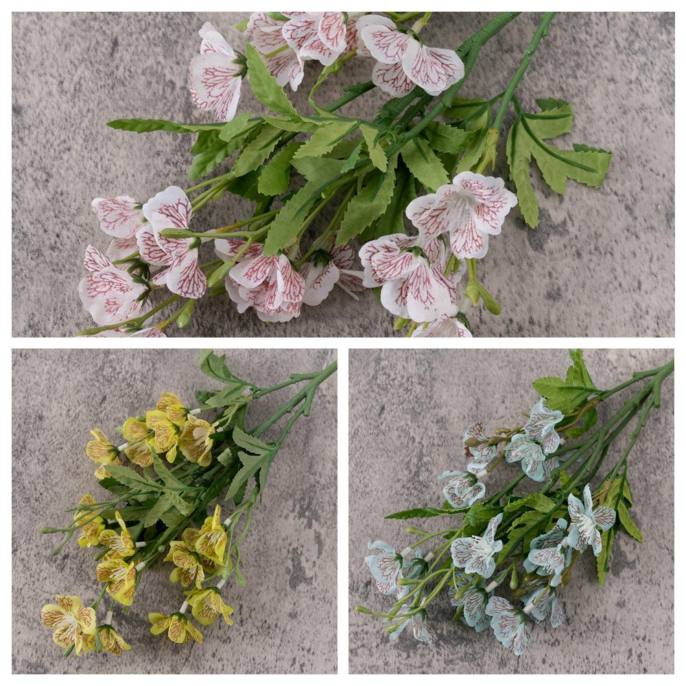 Wedding Dancing Orchid Artificial Flower Bouquet for Home and Wall Decoration