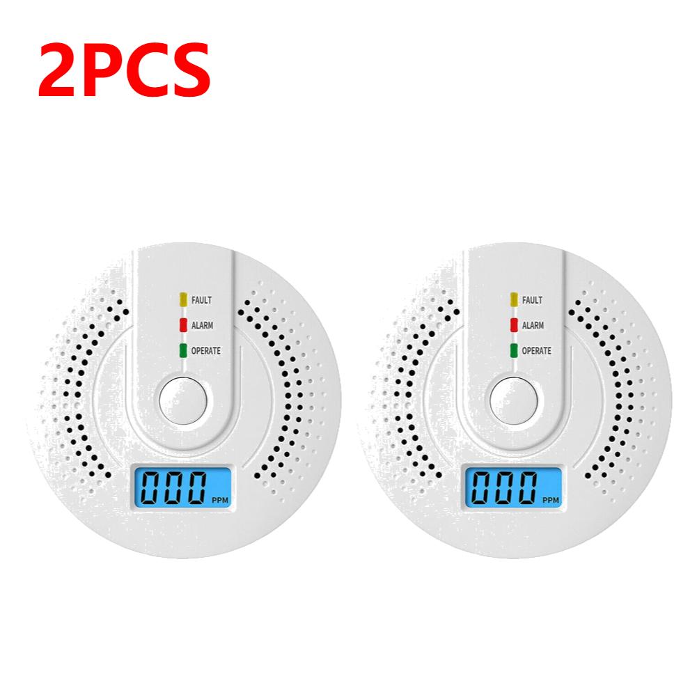 Independent CO Alarm Sensor Carbon Monoxide Alarm Detector High Sensitive Warning LED Display CO Alarm Battery Powered
