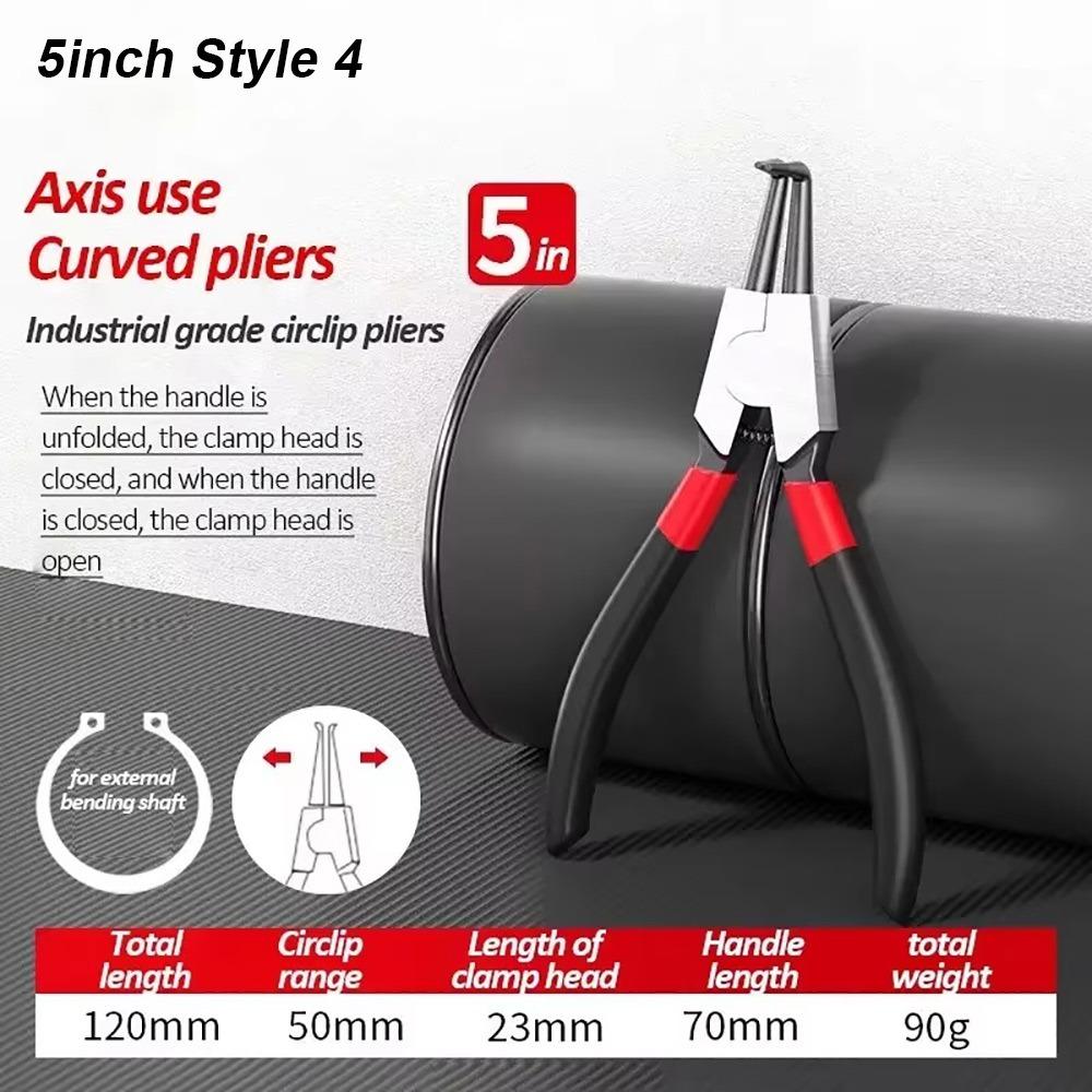 1Pcs 5/7/9inch Straight Tip Pliers  for Removing Installing Puller Locking Rings Shafts